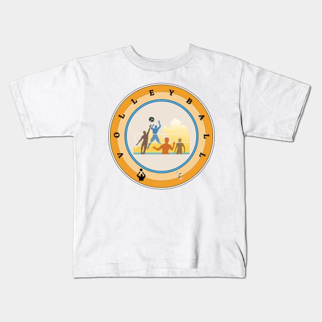 Volleyball Kids T-Shirt by Tanu Fashion